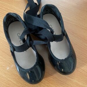 Kids "Jr. Tyette" Ribbon Tie Tap Shoes.